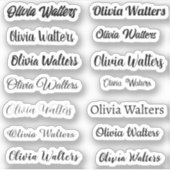 Stijlvolle naam Sticker (Voorkant)