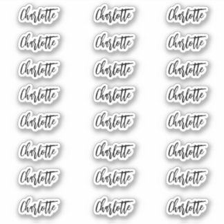 Stijlvolle Naam Sticker decal naam labels