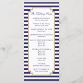 Stijlvolle Nautical Wedding Program Rack-Kaarten Programma (Achterkant)