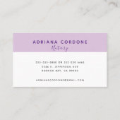 Stijlvolle Notarische openbare Waterverf Visitekaartje (Achterkant)