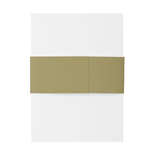 Stijlvolle Olijfgroen Monogram Moderne bruiloft Uitnodigingen Wikkel (Achterkant Voorbeeld)