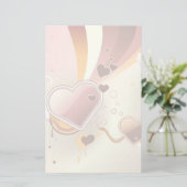 Stijlvolle ontwerpachtergrond briefpapier (Staand voorkant)