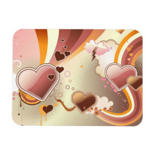 Stijlvolle ontwerpachtergrond magneet