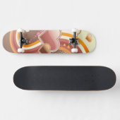 Stijlvolle ontwerpachtergrond skateboard (Horizontaal)