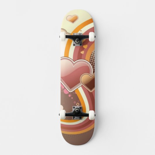 Stijlvolle ontwerpachtergrond skateboard (Voorkant)