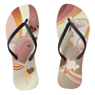 Stijlvolle ontwerpachtergrond teenslippers