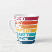 Stijlvolle ontwerpexpressietekst voor Moederdag Latte Mok (Linkerhoek)