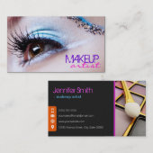 Stijlvolle oogschaduw - Makeup kunstenaar Visitekaartje (Voorkant / Achterkant)