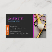 Stijlvolle oogschaduw - Makeup kunstenaar Visitekaartje (Achterkant)