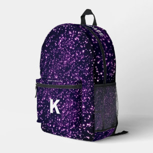 Stijlvolle Outer Space Galaxy Universe Paarse Bedrukte Rugzak