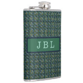 Stijlvolle Oxford Tweed Monogram Heupfles (Rechts)