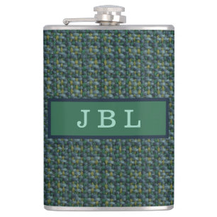 Stijlvolle Oxford Tweed Monogram Heupfles