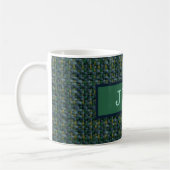Stijlvolle Oxford Tweed Monogram Koffiemok (Links)