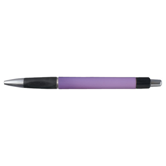 Stijlvolle Paarse Custom Monogram Naam Ballpoint P Pen (Voorkant)