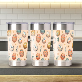 Stijlvolle Paaspatroon 20oz Thermal Tumbler Geïsoleerde Drinkbeker