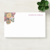 Stijlvolle Pastel Kleuren Waterverf Rozen Sjabloon Post-it® Notes (Kantoor)