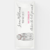 Stijlvolle Pastelkleur Haar Stylist Vlecht Kapsel Spandoek (Verticaal)