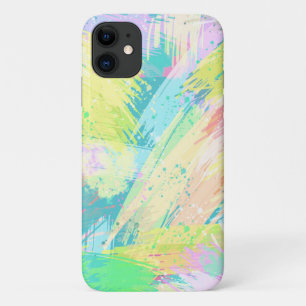 Stijlvolle Pastelkleuren Abstracte Kunst iPhone 11 Hoesje