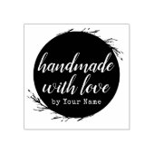 Stijlvolle persoonlijke handheld met liefde door rubberstempel (Afrduk)