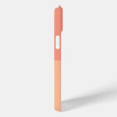 Stijlvolle perzik roze geometrisch modern monogram Case-Mate iPhone case (Achterkant / Rechts)