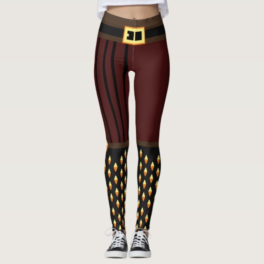 Stijlvolle Pirate Halloween kostuum Leggings (Voorkant)