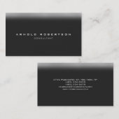 Stijlvolle Plain Grey Professional Visitekaartje (Voorkant / Achterkant)
