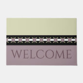 Stijlvolle Plum Paarse Deurmat (Voorkant)