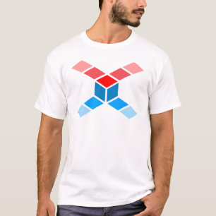 Stijlvolle Polygoon Letter X Monogram T-shirt