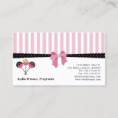 Stijlvolle Poppen bakkerij Visitekaartje (Achterkant)