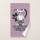 Stijlvolle poten: trendy Chihuahua-vibes Bad Handdoek (Handdoek)