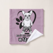 Stijlvolle poten: trendy Chihuahua-vibes Bad Handdoek (Wasdoekje)
