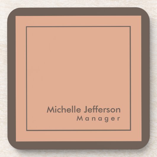 Stijlvolle professionele minimalistische bier onderzetter (Voorkant)