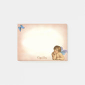 Stijlvolle Raphael Cherub & Blue Butterfly Post-it® Notes (Voorkant)