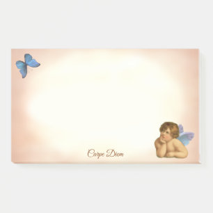 Stijlvolle Raphael Cherub & Blue Butterfly Post-it® Notes