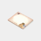Stijlvolle  Raphael Cherub en Little Bird Post-it® Notes (Schuin)