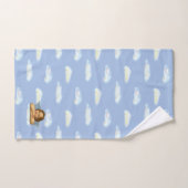 Stijlvolle Raphael Cherub op Sky Blue Bath Towel S Bad Handdoek (Handdoek)