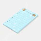 Stijlvolle Raphael Cherubs & Lichte Bollen Post-it® Notes (Schuin)