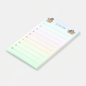 Stijlvolle Raphael Cherubs op pastaelschelpen Post-it® Notes (Schuin)