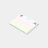 Stijlvolle Raphael Cherubs op pastaelschelpen Post-it® Notes (Schuin)