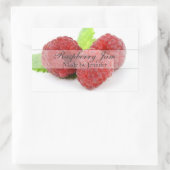 Stijlvolle Raspberry Canning Label Sticker (Tas)
