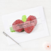 Stijlvolle Raspberry Canning Label Sticker (Envelop)