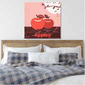 Stijlvolle Red Apple Kitchen Wall Canvas Afdruk (Insitu (Slaapkamer))
