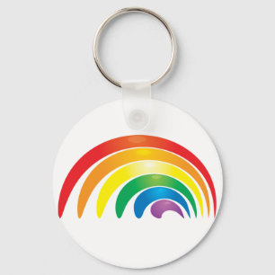 Stijlvolle regenboog sleutelhanger