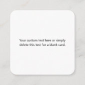 Stijlvolle retro moderne belettering | Bewerkbaar Informatiekaartje (Achterkant)