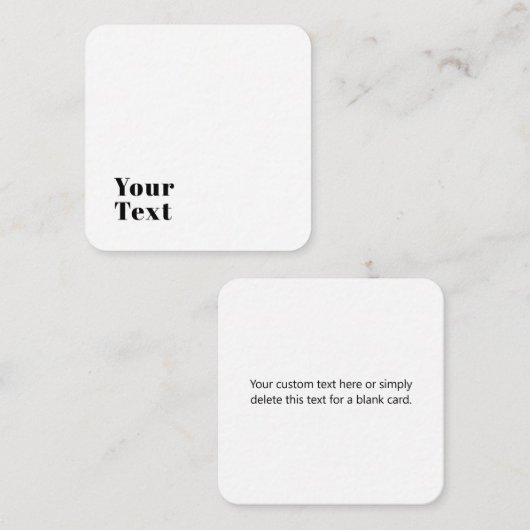 Stijlvolle retro moderne belettering | Bewerkbaar Informatiekaartje (Voorkant / Achterkant)