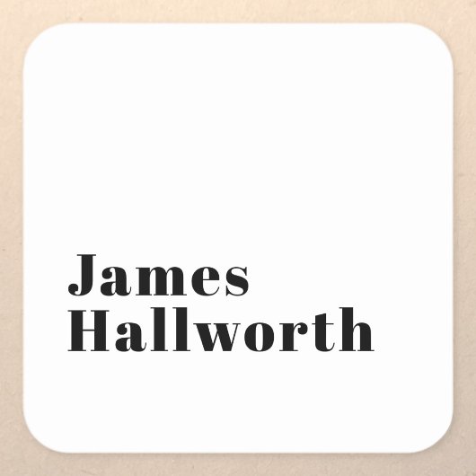 Stijlvolle retro moderne belettering | Bewerkbaar Vierkante Sticker