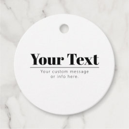 Stijlvolle retro-moderne tekst | Zwart & Wit Bedankjes Labels