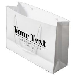 Stijlvolle Retro Moderne Tekst | Zwart & Wit Groot Cadeauzakje