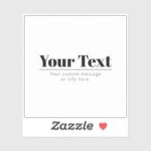 Stijlvolle retro-moderne tekst | Zwart & Wit Sticker (Vel)