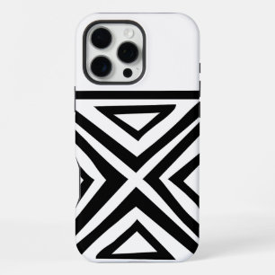 Stijlvolle Retro Nieuwe Geometrische Patroon Hoesj iPhone 16 Pro Max Hoesje